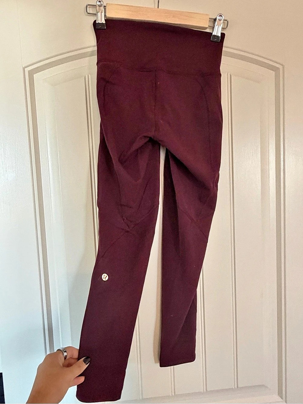 lululemon Everlux Pockets Burgundy Leggings